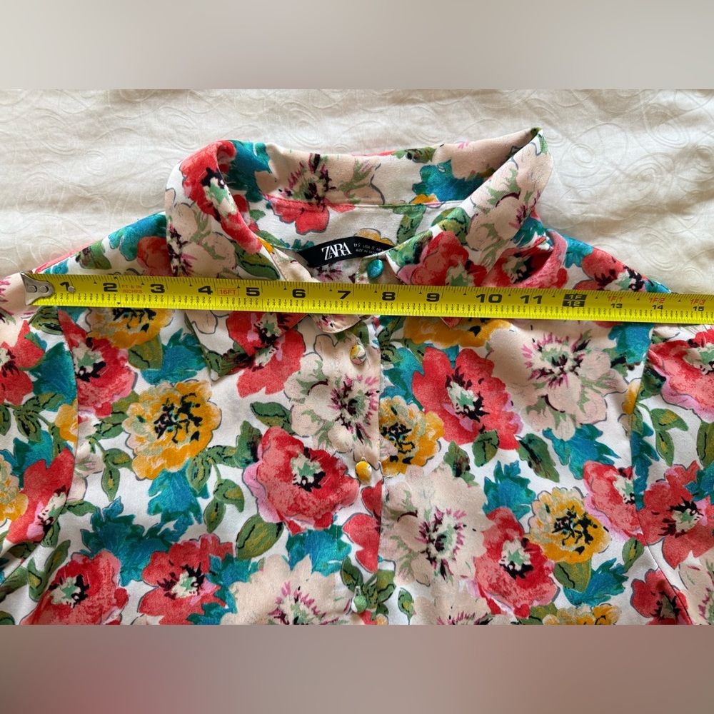 Zara Multicolor Floral Blouse - Picture 5 of 11